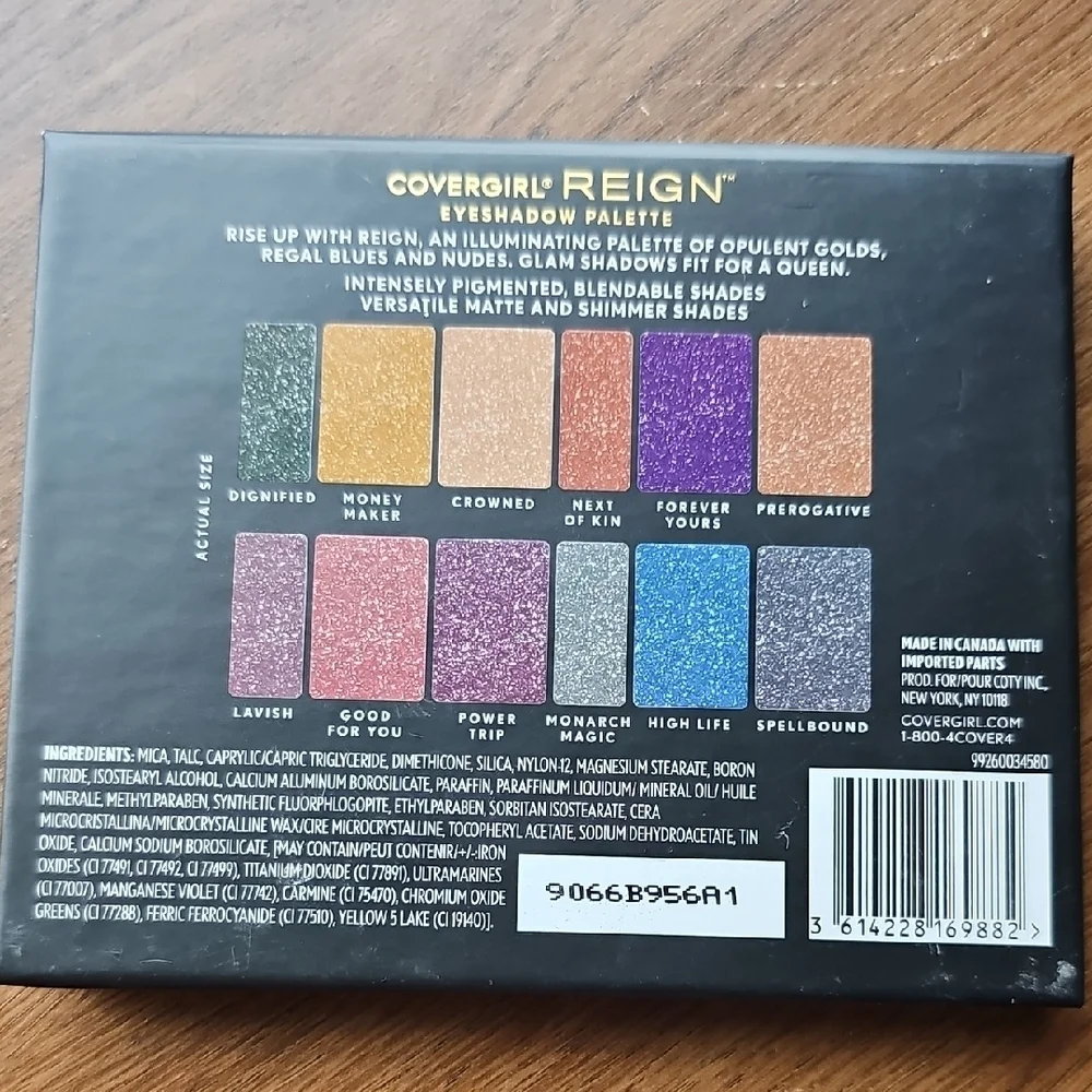 New COVERGIRL Reign Eyeshadow Palette Royalty Collection Queen Smokey Eyeshadow